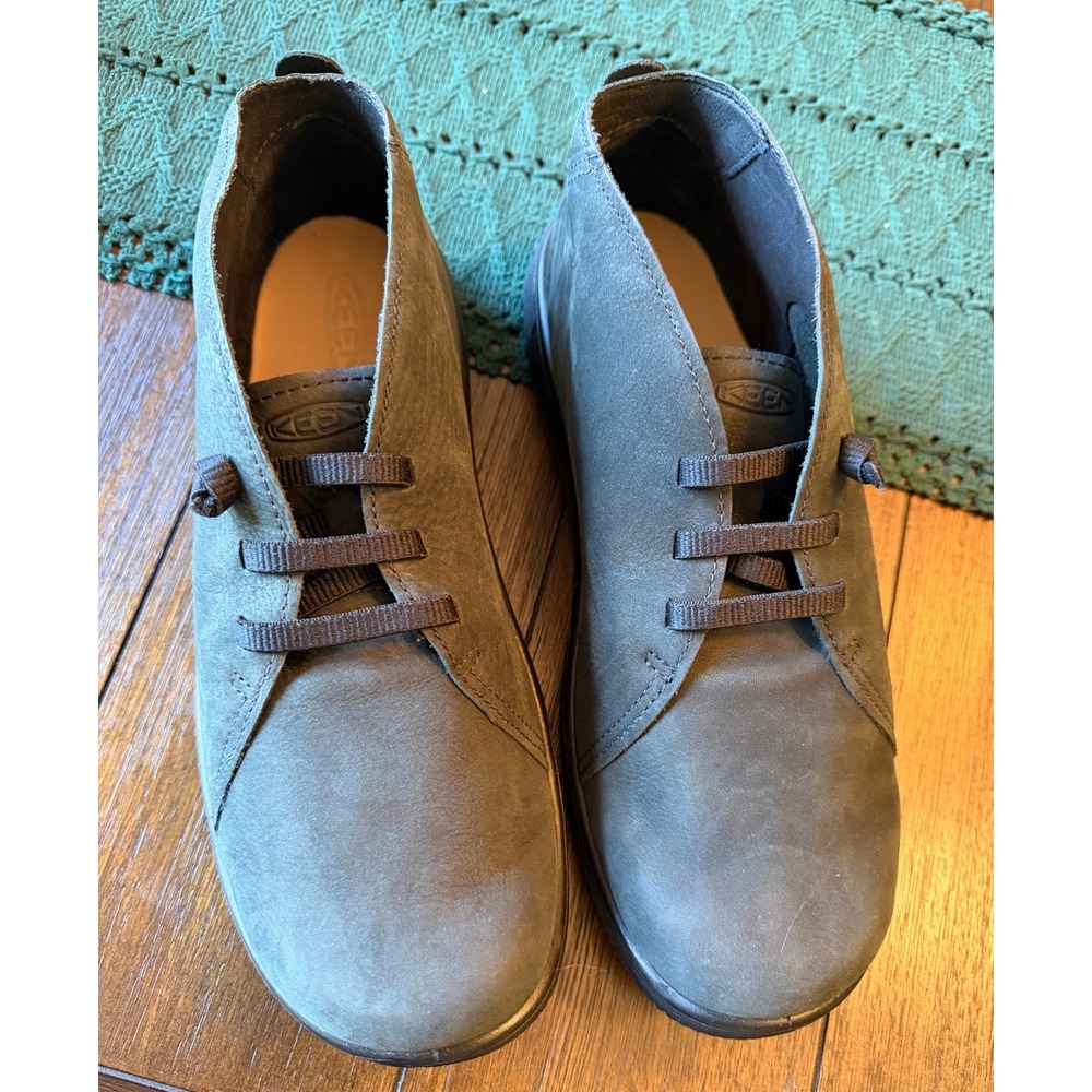Keen Presidio II Chukka Magnet Gray/Green Leather Ankle Boots 1029529 Mens 11.5